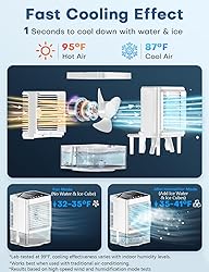 COOLECH Personal Air Conditioner w/Remote & LED