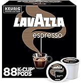 Lavazza Espresso, Single-Serve Keurig K-Cup Pods, Medium Roast Coffee, 88-Count Box (4 Packs of 22)
