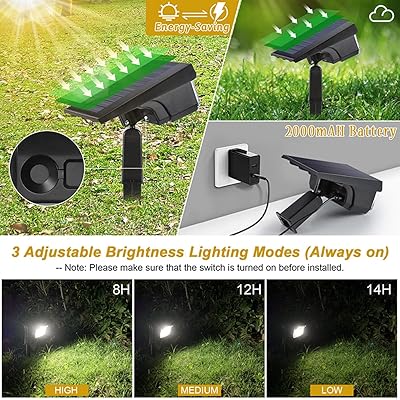 Buy Solar Spot Lights Outdoor Pesivi 40 Leds Solar Landscape Spotlights Adjustable 2 In 1 Usb Solar Powered Ip65 Waterproof Wall Light For Yard Garden Driveway Porch Walkway Pool Patio 4 Pack
