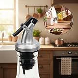 WERTIOO 4 Pack Olive Oil Dispenser Bottles, 500ml Glass Set with Funnels view 4