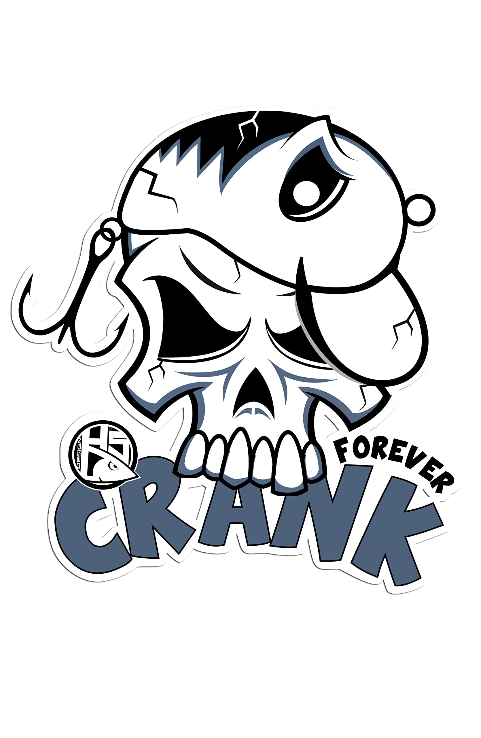 Dealer Sticker Crank Forever 15x14 Accessories, Adults Unisex, Multicolor (Multicolor), cm 54x39
