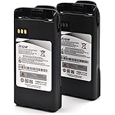 hflexgrad (2-Pack) 7.4V 2600mAh Li-ion Battery Replacement for Motorola NNTN7335 NTN9858 NTN9815 NTN9815A NTN9851AR NTN9851B, Compatible with XTS1500 XTS2500 PR1500 MT1500 Radios