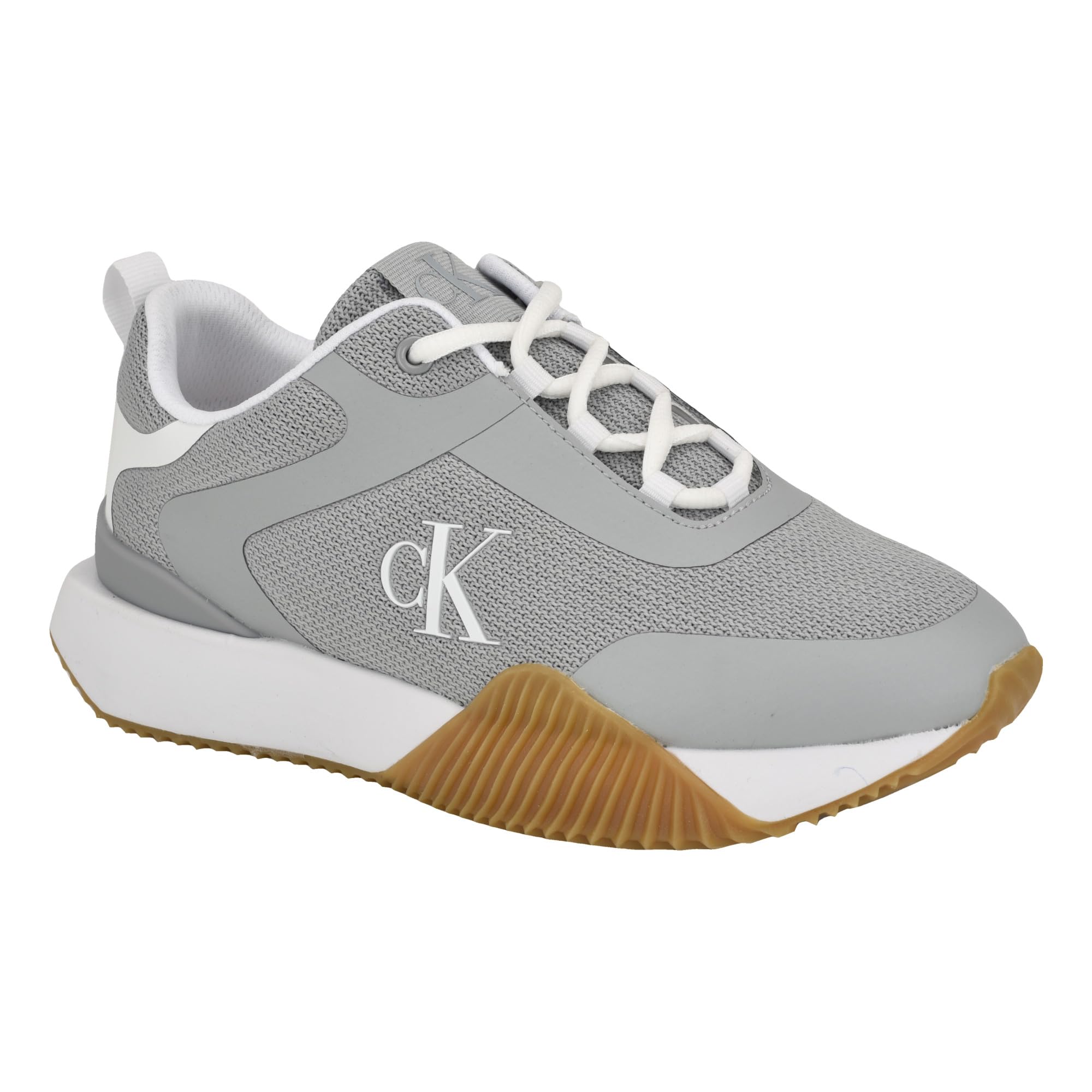 Calvin Klein Women’s Marlon Sneaker, Grey/White 030, 5.5