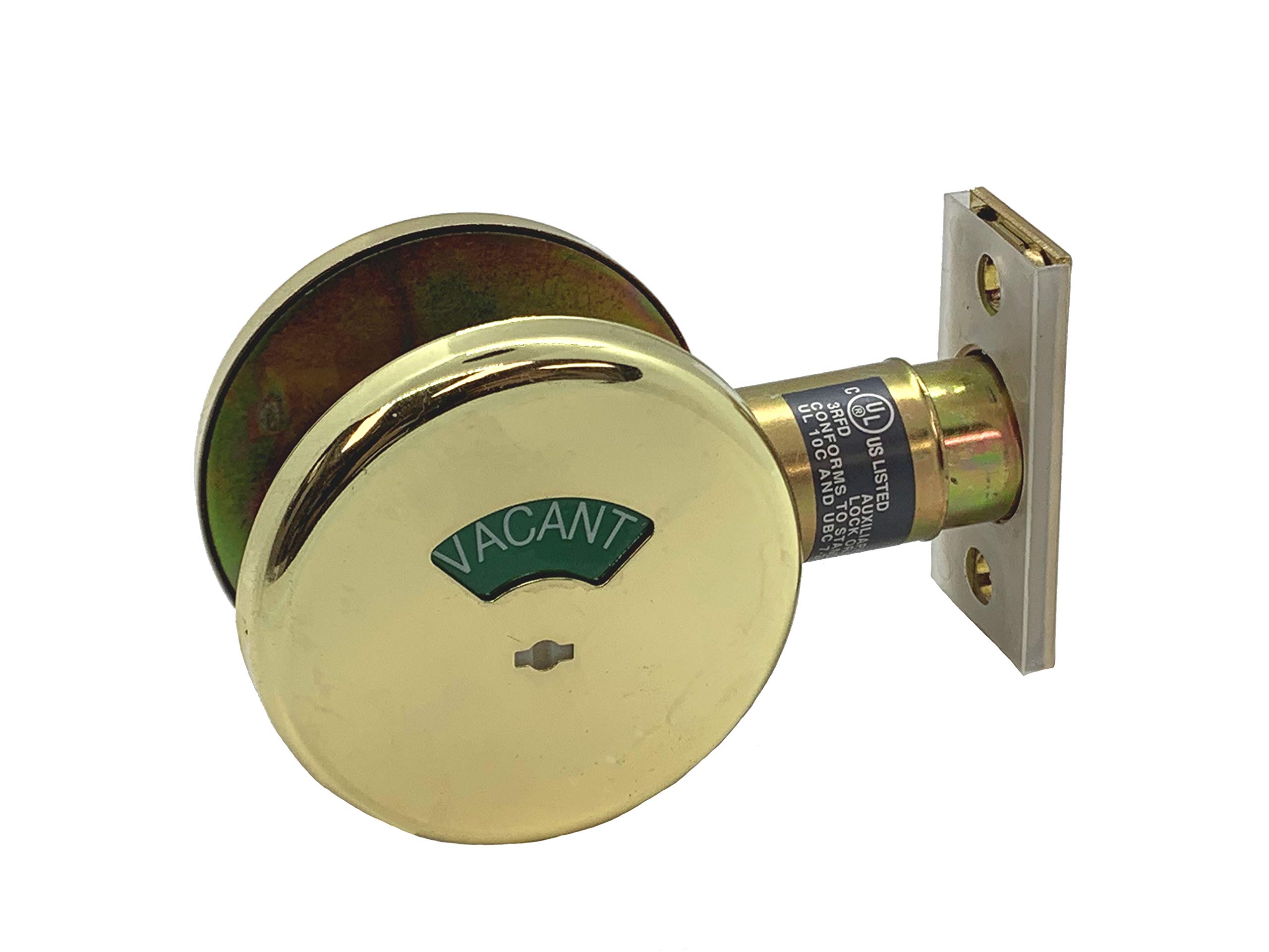 Cal-RoyalIND90-G2 US3 Indicator Deadbolt, Polished Brass