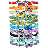 Behrooci Friendship Bracelets Boho Stackable Bracelets for Women Surfer Heishi Clay Bead Bracelets Stretch Preppy Bracelets Colorful Boho Bracelets for Women