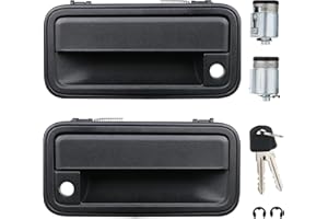 APPERFiT All Metal Exterior Door Handles w/Lock Cylinders & Keys Compatible with Chevy Tahoe Suburban C/K1500 C/K2500 C/K3500 GMC Yukon Replaces 15742229 15742230