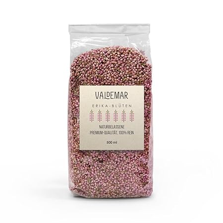 Erika-Blüten, 500ml. Premium-Qualität, sortenrein und 100% Zusatzfre - herrliche Farbe und Duft.