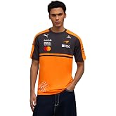 PUMA McLaren F1 2026 Men's Oscar Piastri Driver Tshirt - Orange | 2026 Driver T-shirt, Short sleeve with round neck collar, As Worn by, Team and partner logos, Officially licensed