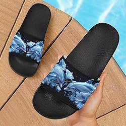 Howilath 3D Dolphin Flower Women's Slip-On Open Toe