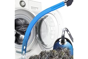 PetOde Dryer Vent Cleaner Kit, Dryer Lint Vacuum Attachment Compatible with Most Vacuum Cleaner, Dryer Vent Cleaning Tool Vacuum Hose with Universal Connector, 31.5 Inch, Blue