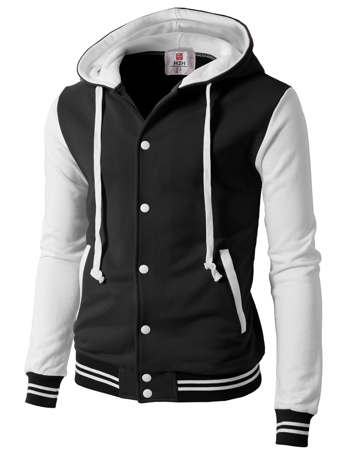 h2h mens casual slim fit