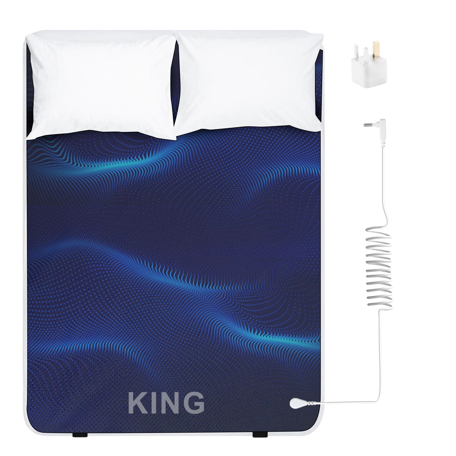 Earthing Mat UK, Grounding Mat for Bed, 10% Silver Fiber & 90% Soft Leather, Grounding Mattress Pad for Improved Sleep, Reduced Anxiety, Pain, Inflammation, Headache Relief (King (U.K. Standard))