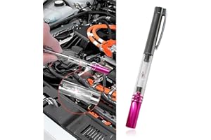 Gseigvee 1 Pack Car Spark Plug Test Pen, Portable High Voltage Line Cylinder Line Tester, Uniersal Pen Type Vehicle Engine Indicator Ignition System Spark Plug Coil Diagnostic Tool (Silver & Purple)
