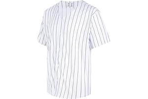 Pullonsy Blank Baseball Jersey for Men Women Full Button Up Short Sleeves Shirts Hip Hop Hipster Sports Uniforms