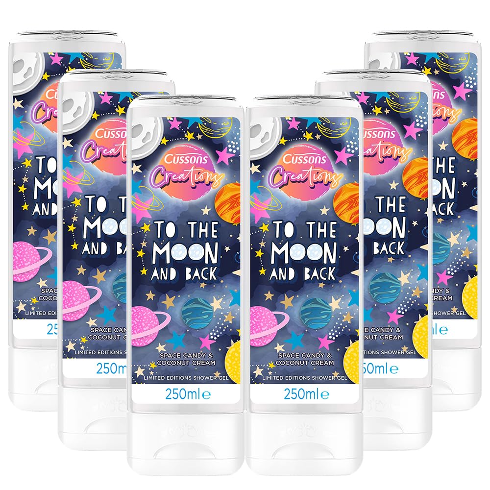 Cussons Creations To The Moon And Back Body Wash 250ml, Multipack of 6