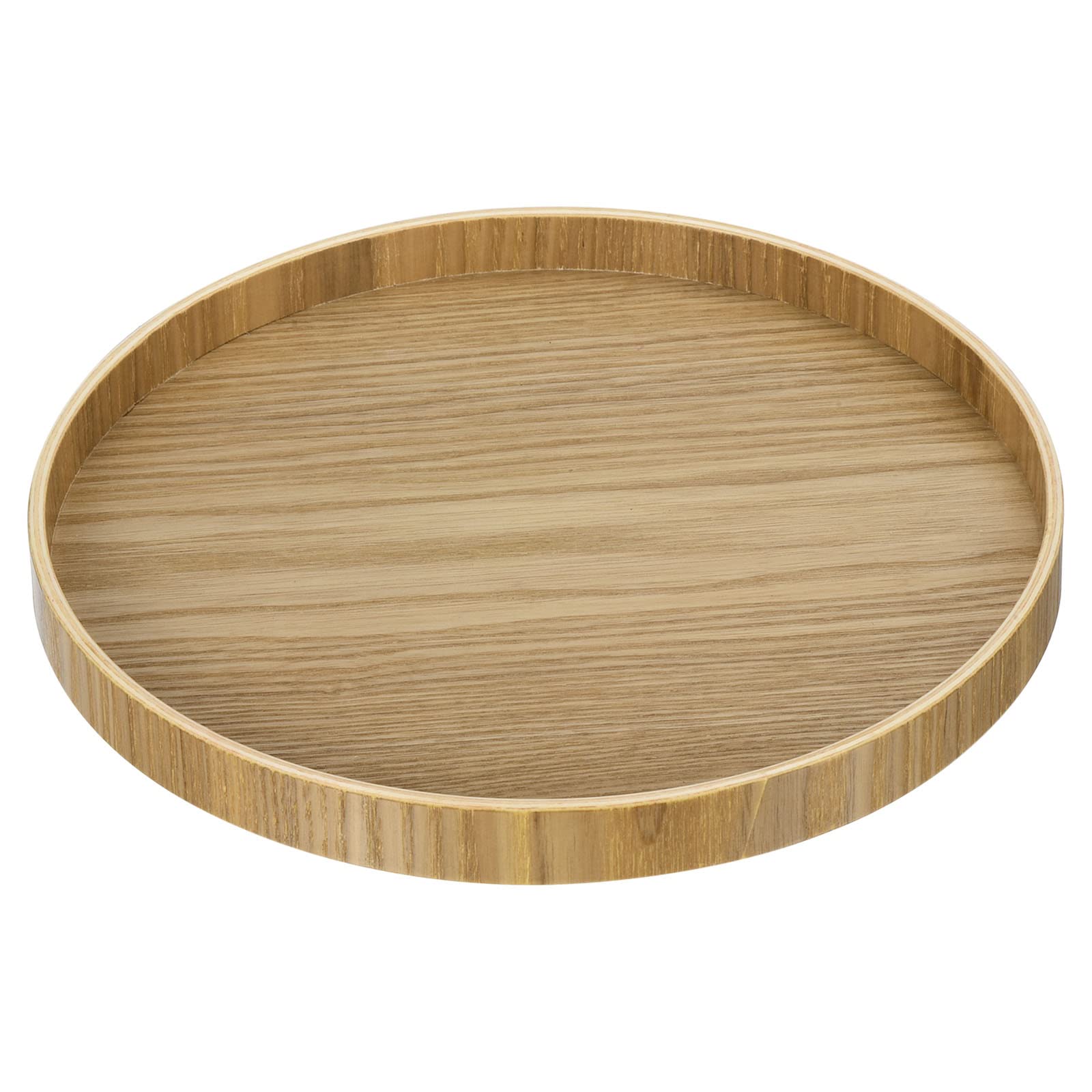 PATIKIL Wood Serving Tray 9 Inch, Round Decorative Platter for Home Decor Kitchen Table Candle Holder