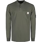 BOCOMAL FR Shirts Flame Resistant Shirt 5.5oz 100% Cotton Light Weight CAT2 Fire Retardant Henley Shirts