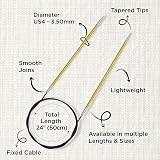 KnitPro Zing Fixed Circular Needles 40" 100cm 3.50mm view 3