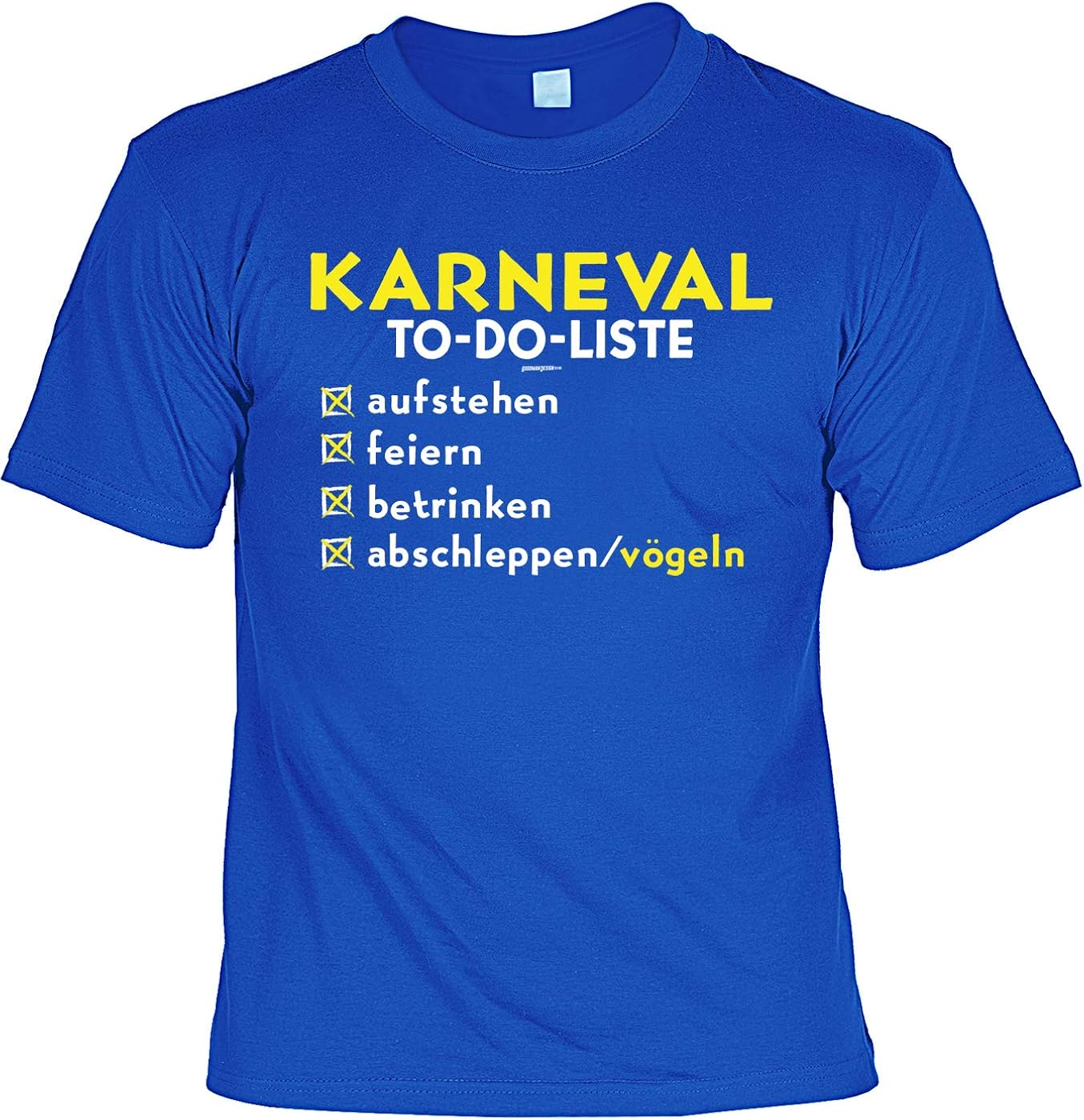 Veri Herren TShirt Karneval Sprüche toDoListe Fasching Print Party
