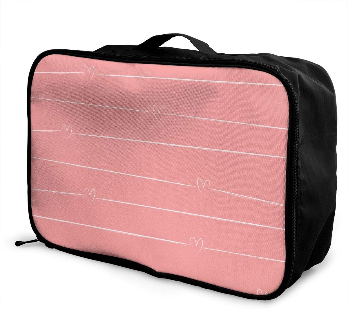 Pink With Small Hearts Travel Carry-on 