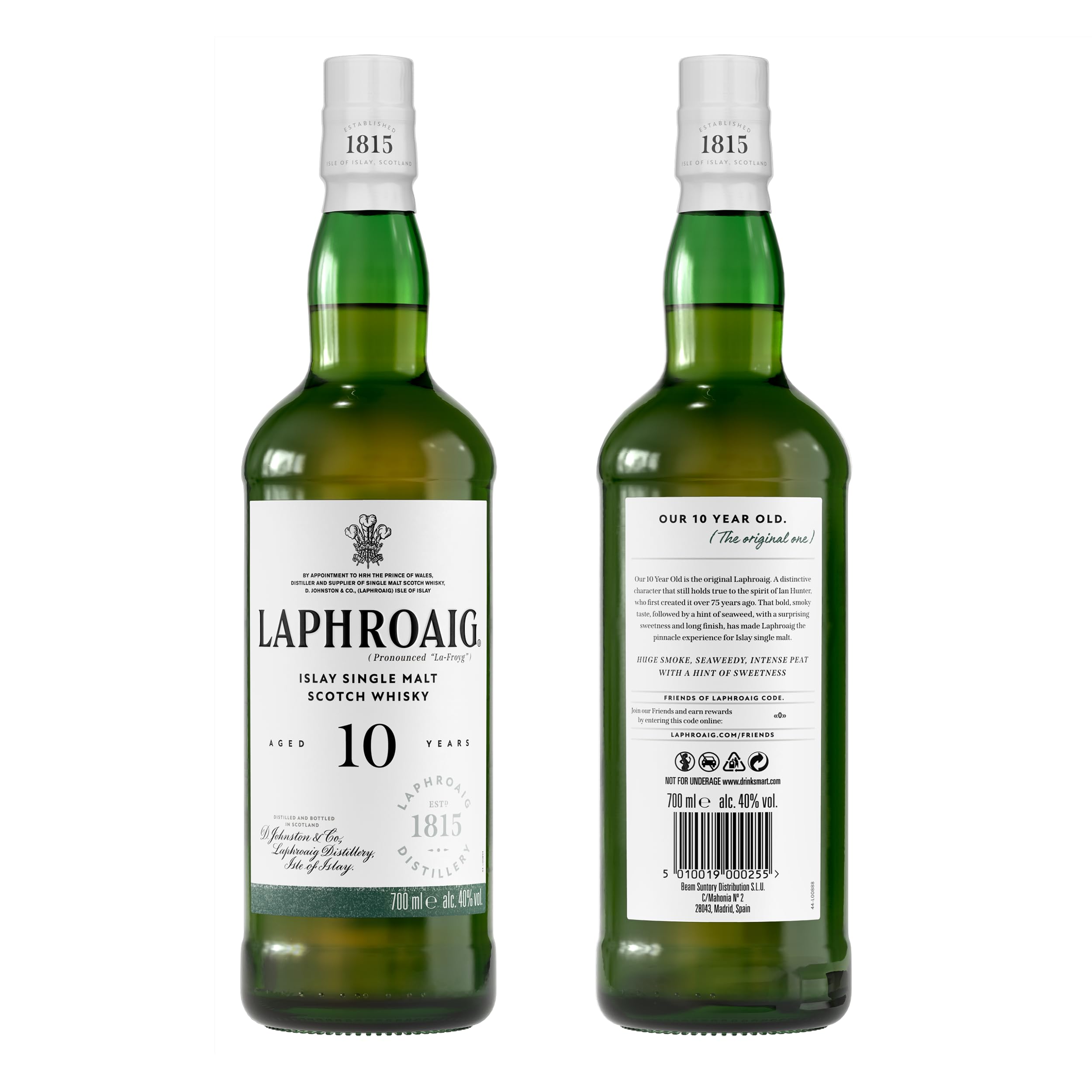 Laphroaig 10 Jahre | Islay Single Malt Scotch Whisky | mit Geschenkverpackung | einzigartig rauchig-torfiger Geschmack | 40% Vol | 1 x 0,7l 2