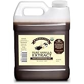 Organic Vanilla Extract - Made with Madagascar Vanilla Beans - 1 Gallon – For Baking, Desserts, Home Cooking and Chefs