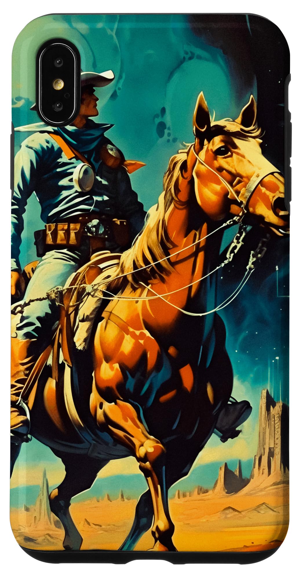 The Space Cowboy Retro Scifi Case for iPhone XS Max