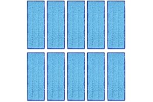 Kqiang 10Pcs Washable Wet Mopping Pads Replacement for iRobot Braava Jet 240/241