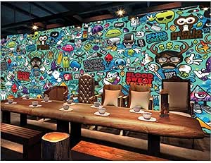 Finloveg Papel Pintado Personalizado Para Niños, Graffiti Abstracto