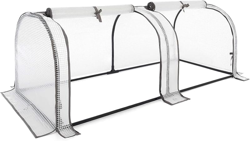 Christow Grow Tunnel Cloche 1.3m - 2 Section Poly Tunnel Greenhouse