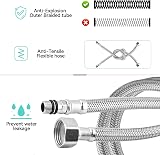 XIFIRY Pack of 2 Flexible Tap Connectors M10x1/2 500mm view 2