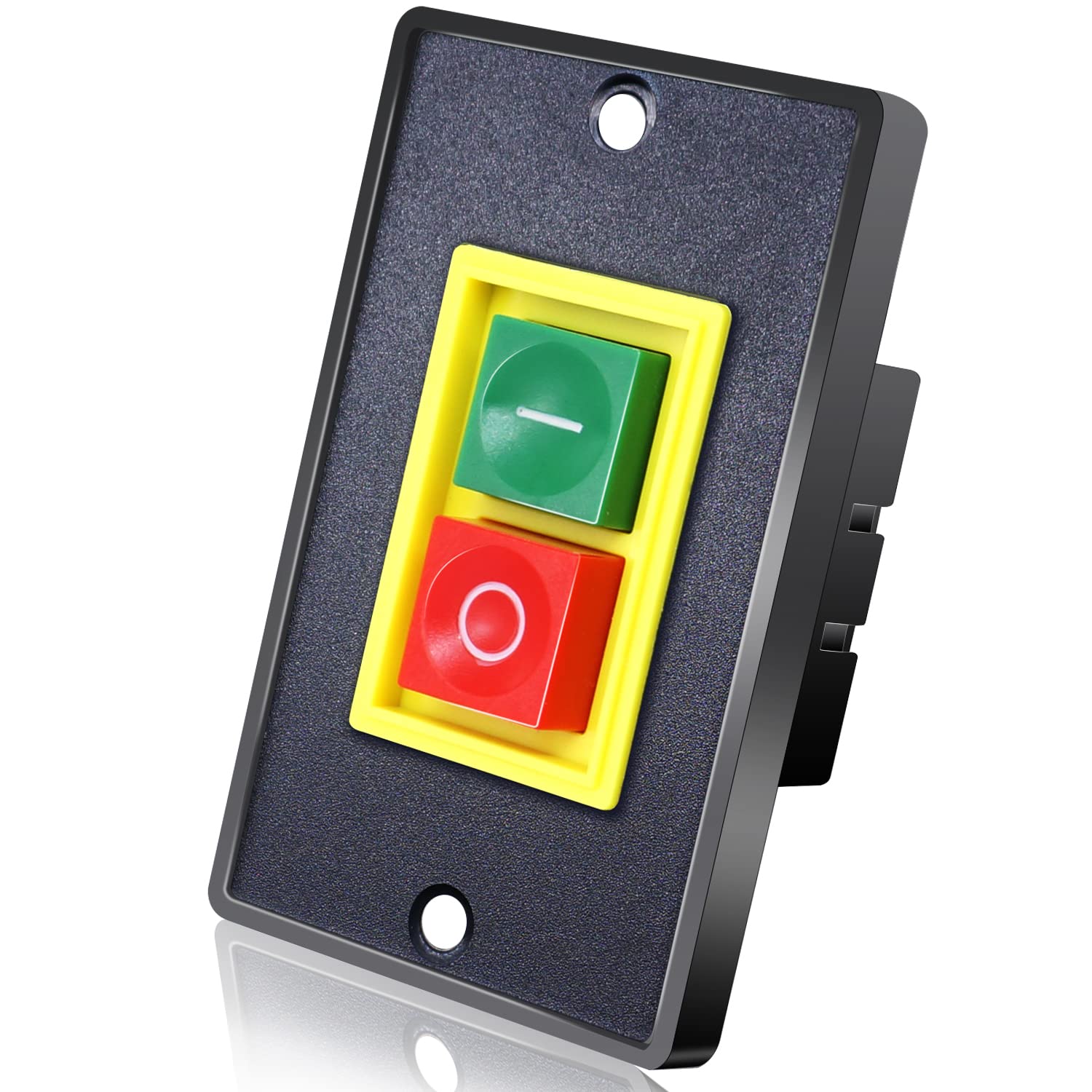 Taiss/Start Stop Switch,On/Off machine switch 220v/380v 10A Industrial Push Button Switch QCS1-I/O