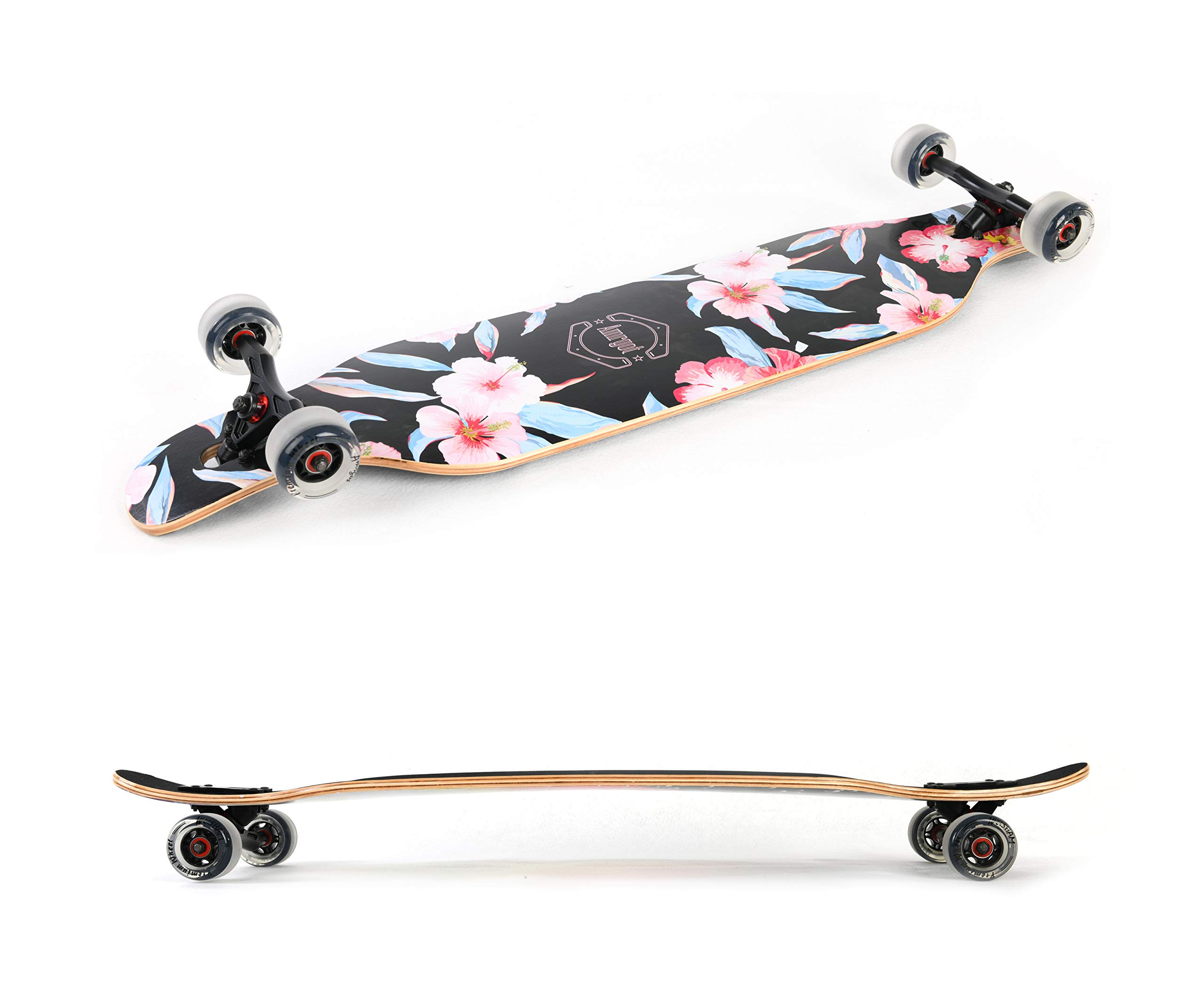 Amrgot 42 inches Complete Longborads Drop Through Deck Concave Cruise Professional Longboards