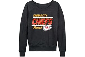 Team Fan Apparel NFL Womens Crew Neck Light Weight, Gameday Apparel, Slouchy Fit Raglan Crewneck Pullover for Women