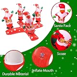 Mienocol Inflatable Santa Ring Toss Game 4 Rings Xmas Kids Family Party Fun view 3