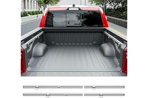 CZmenghe 5.7FT Side Bed Rail Compatible with 2019-2025 Dodge Ram 1500 Tie Down Rail Trail Rail System Replacement for 2019-2025 Dodge Ram 1500 Accessories (Side Trail Rail)