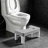 6.7 Inch Step Stool,ROVTERN Portable Plastic Foot Stool,ROVTERN Non-Slip Potty Stool for Bathroom