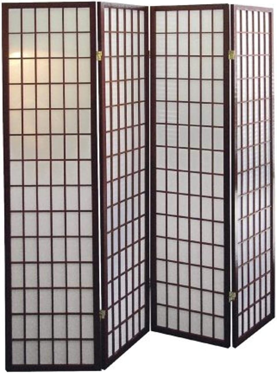 ORE International 4-Panel Room Divider, Cherry