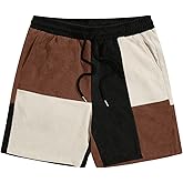 WDIRARA Men's Paisley Print Drawstring Waist Summer Casual Shorts with Pockets