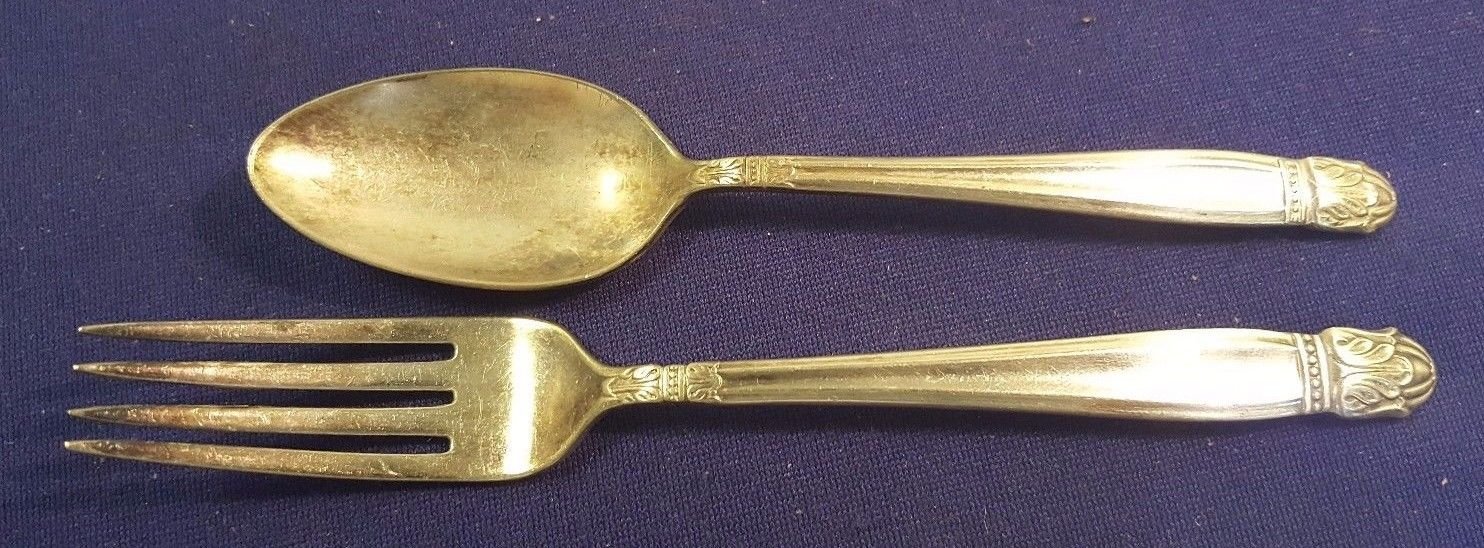 HOLMES & EDWARDS IS Silverplate Salad Fork & Spoon