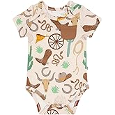 Little Sleepies Short Sleeve Bodysuit for Baby Girls & Boys, Soft Viscose from Bamboo One Piece, Baby Clothes (Newborn to 2Y)