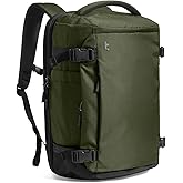 tomtoc Travel Backpack 28L, TSA Friendly Flight Approved Carry-on Luggage, Personal Item Travel Bag, Water-Resistant Lightweight Business Rucksack, Durable Bag Fits 16 Inch Laptop