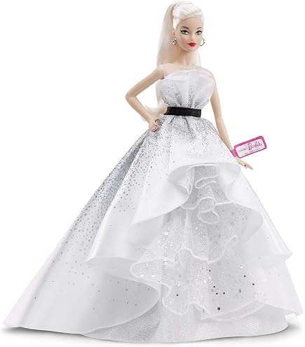 Amazon.com: Barbie 50th Golden Anniversary 1945-1995 Porcelain