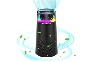 HomBreez Car Air Purifier, Quiet Portable Air Purifier for Car, School, Home, Office, HEPA Filter for Dust, Pollen, Smoke, Pet Dander, Black(A10)