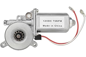 Byenins 266149 RV Power Awning Replacement Universal Motor Compatible with Solera Power Awnings Including Flat, pitched and Short Assemblies, 12-Volt DC and 75-RPM