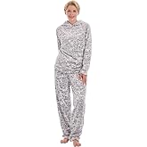 Istylish Womens Pajamas Fleece Set Jogger Sets Pajamas For Women Sets Soft 2 Piece With Hoodie