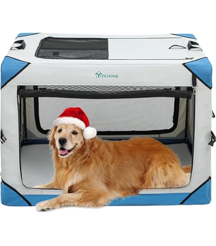 3-Door Kennel For Medium/Large Dogs (Grey) 36 Inch Dog Crate