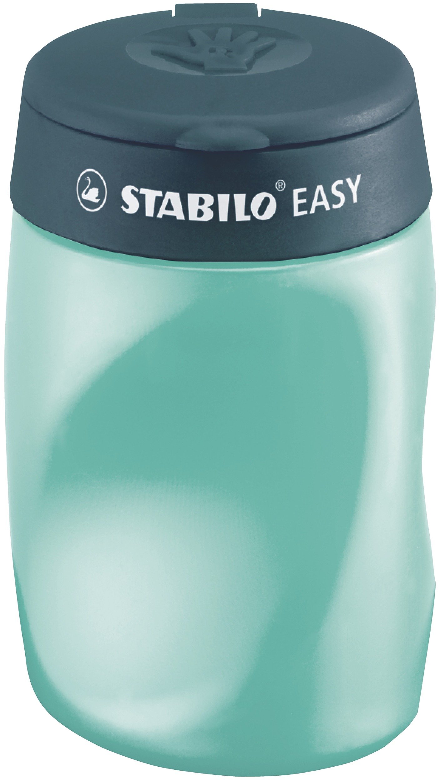 STABILO EASYsharpener - Ergonomic Container Sharpener - Right-Handed - Pack of 1 - Petrol