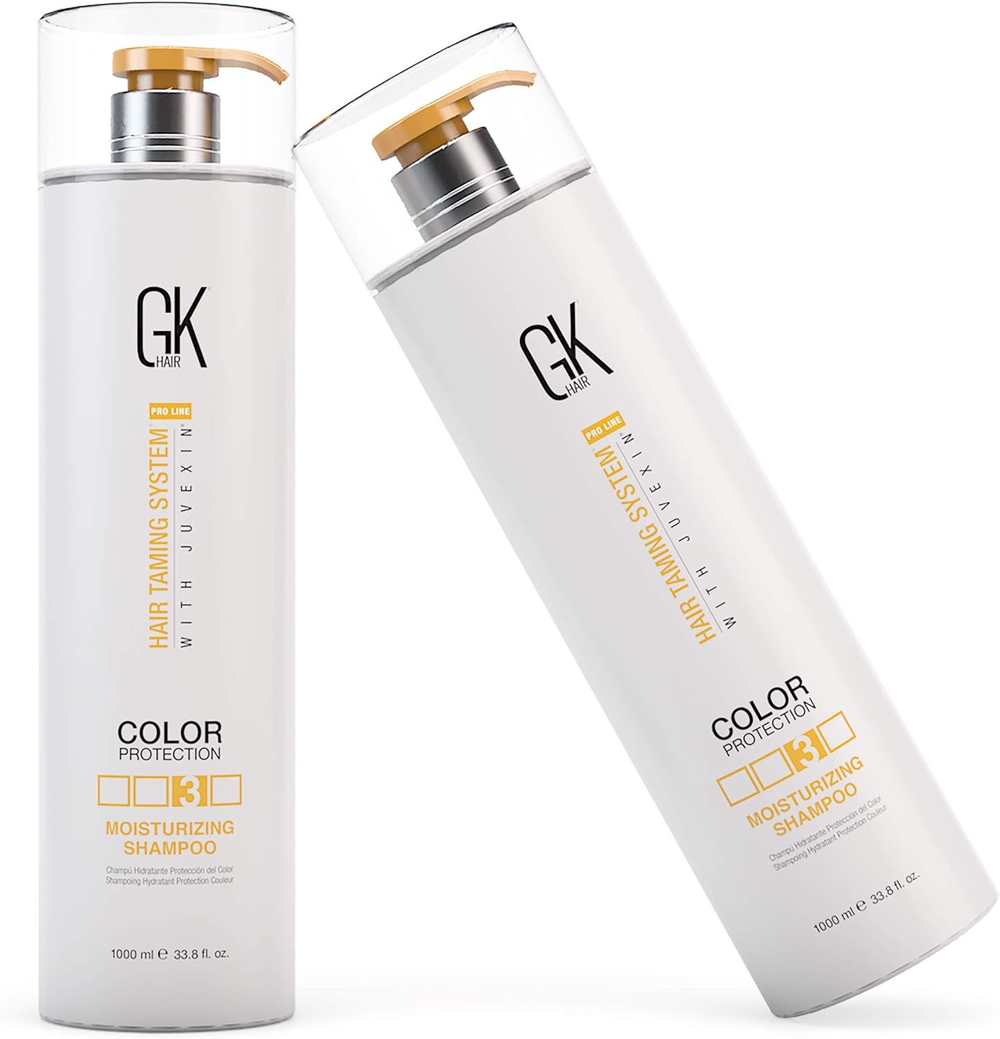 GK HAIR Global Keratin Moisturizing Shampoo 1000ml for Colour Treated Dry Damaged Curly Frizzy Maintaining a Hair Treatment Paraben Sulfate Free for Men and Women - Image 4