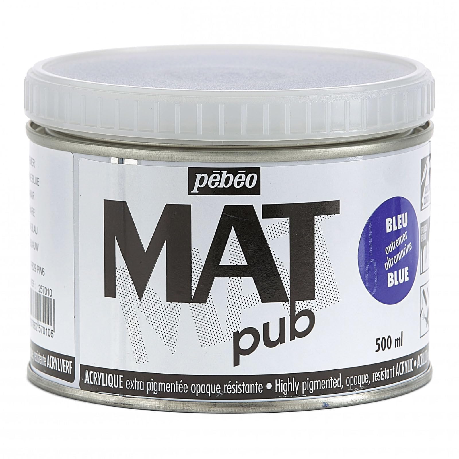 PEBEO Mat Pub 500ml Ultramarine Blue — image 1